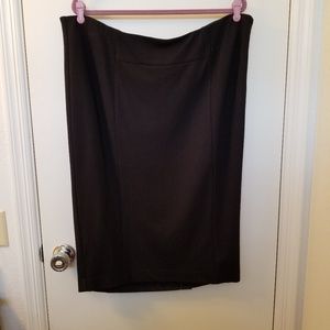 6th & Ln (Lane Bryant) Black Pencil Skirt
